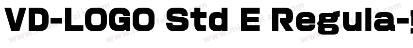 VD-LOGO Std E Regula字体转换